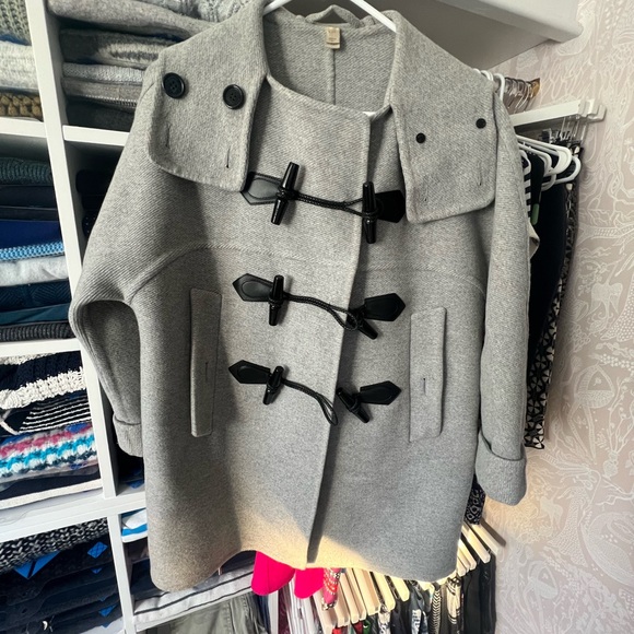 EUC authentic Burberry Brit oversized virgin wool cashmere duffle coat - Picture 6 of 11